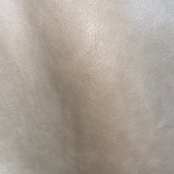 Anthropologie Sage The Label Bowie Faux Leather Mini Skirt - Taupe - Size Small - Picture 10 of 12